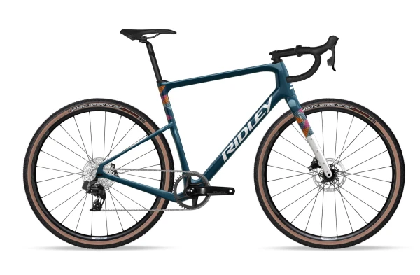 Photographie d'un vélo gravel Ridley vert